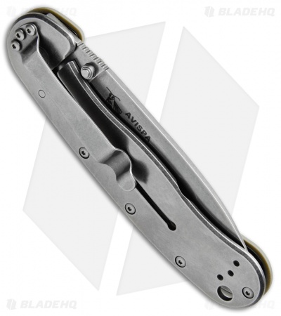 ESEE Avispa Frame Lock Knife OD Green (3.5" D2 Stonewash) BRK