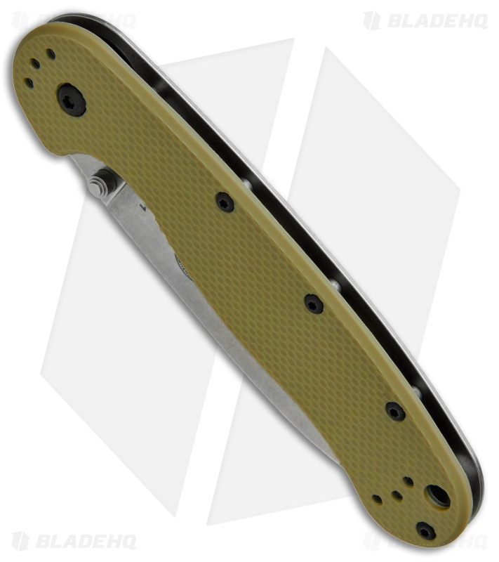 ESEE Avispa Frame Lock Knife OD Green (3.5" D2 Stonewash) BRK