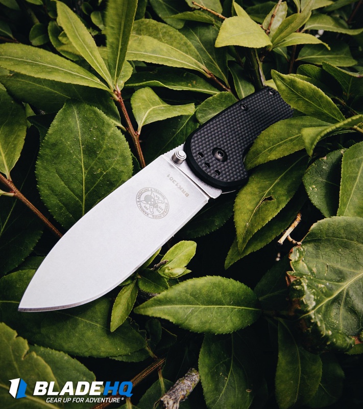 BRK Jeff Randall Avispa Frame Lock Knife Black (3.5" Stonewash)