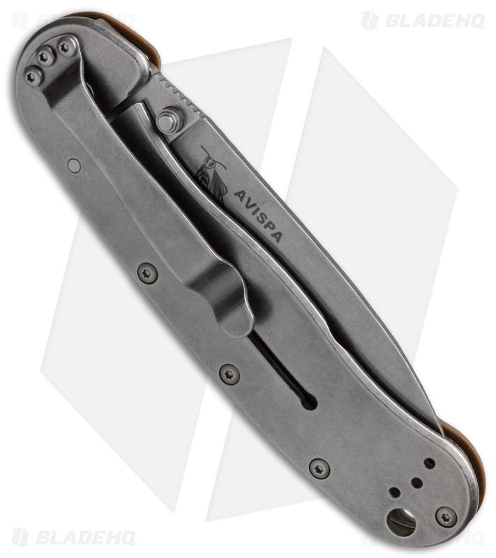 BRK Jeff Randall Avispa Frame Lock Knife Coyote Brown (3.5" Stonewash)