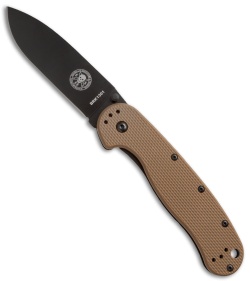 BRK Jeff Randall Avispa Frame Lock Knife Coyote Brown (3.5" Black)