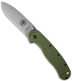 BRK Jeff Randall Avispa Frame Lock Knife OD Green (3.5" Stonewash)