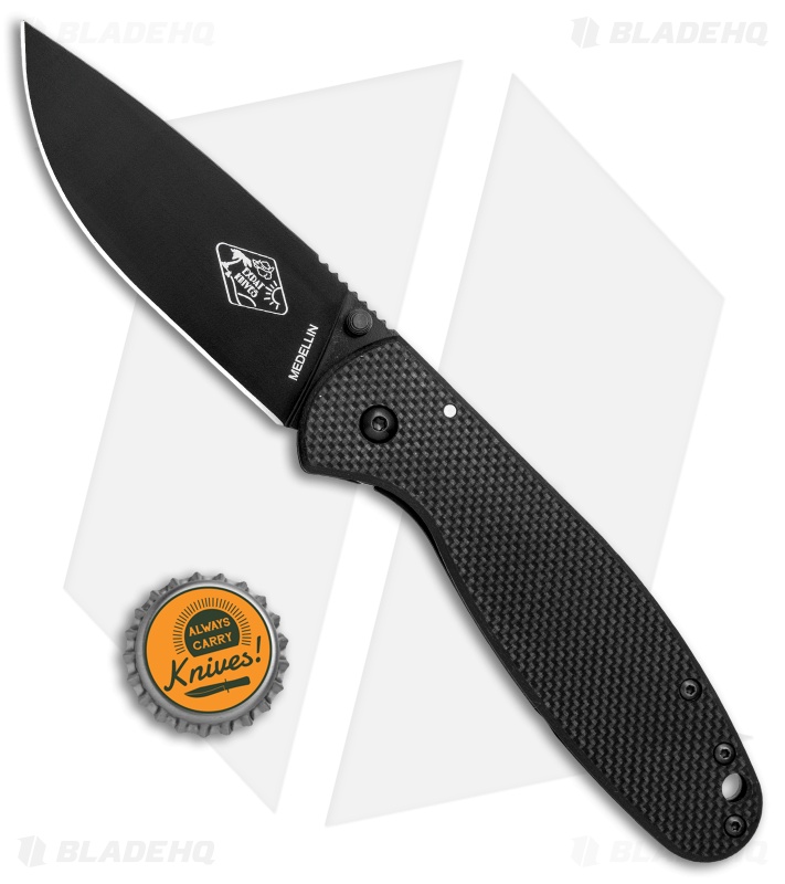 ESEE Knives Expat Medellin Frame Lock Survival Knife Black (3.5" Black)