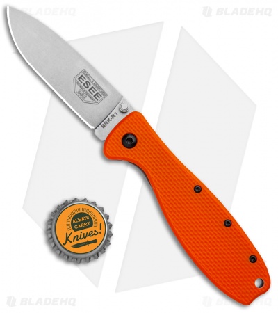 ESEE Zancudo Frame Lock Knife Orange (2.94" Stonewash)