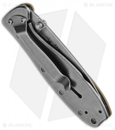 ESEE Zancudo Frame Lock Knife Desert Tan (2.94" D2 Stonewash)