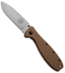 ESEE Zancudo Frame Lock Knife Coyote Brown (2.94" Stonewash)