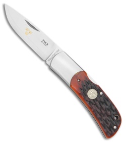 Fallkniven Tre Kronor de Luxe TK3 Lockback Knife Jigged Bone (2.75" Satin)