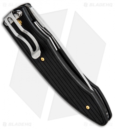 Fallkniven PC Liner Lock Knife Black Grilon w/ Clip (4" Satin) PCx