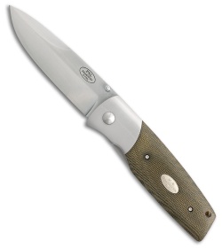 Fallkniven PXL Liner Lock Knife Green Micarta (3.5" Satin) 