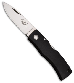 Fallkniven U2 Gemini Lockback Knife Black Zytel (2.5" Satin 3G) 