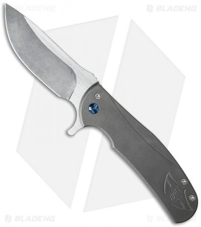 Ferrum Forge Ferox Flipper Knife Titanium (3.5" Two-Tone)
