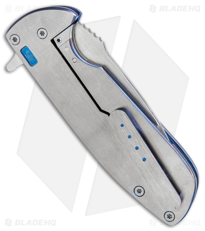 Ferrum Forge Deuce Flipper Frame Lock Knife Ti/CF (3.6" Satin) 7-of-25