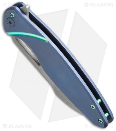 Ferrum Forge + Arena Knives Tredecim Model 13 Flipper Blue Ti (3.625" BB/SW)
