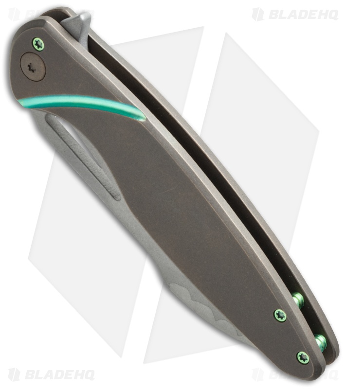 Ferrum Forge + Arena Knives Tredecim Model 13 Flipper Bronzed Ti (3.625" BB/SW)