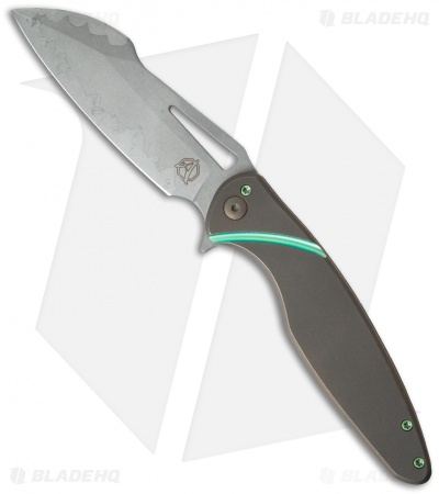 Ferrum Forge + Arena Knives Tredecim Model 13 Flipper Bronzed Ti (3.625" BB/SW)