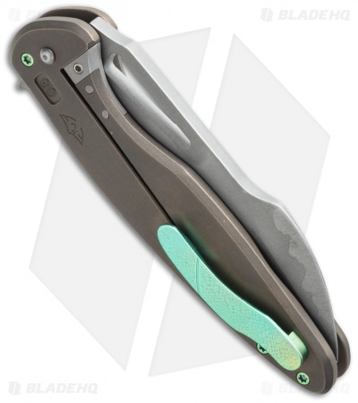 Ferrum Forge + Arena Knives Tredecim Model 13 Flipper Bronzed Ti (3.625" BB/SW)