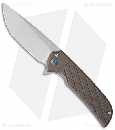 Ferrum Forge N-TAC Flipper Knife Bronze/Diamond Titanium (3" Stonewash)