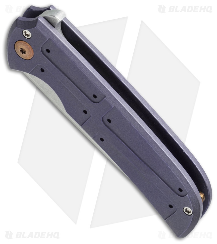 Ferrum Forge N-TAC Flipper Knife Purple/Plates Titanium (3" Stonewash)