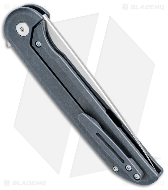 Ferrum Exec Frame Lock Knife Blue Ti/Carbon Fiber (3.5" Satin