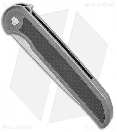 Ferrum Forge Exec Frame Lock Knife Ti/Carbon Fiber (3.5" Satin) EXCF-SW