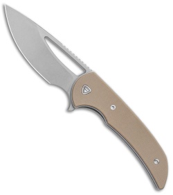 Ferrum Forge Knife Works Mini Archbishop Liner Lock Knife Tan G-10 (2.75" SW)