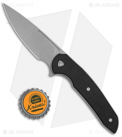 Ferrum Forge Knife Works Stinger Liner Lock Knife Black G-10 (3.25" SW)