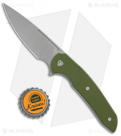 Ferrum Forge Knife Works Stinger Liner Lock Knife Green G-10 (3.25" SW)