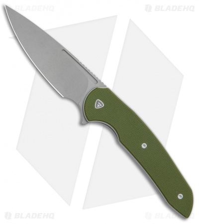 Ferrum Forge Knife Works Stinger Liner Lock Knife Green G-10 (3.25" SW)