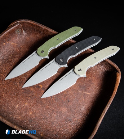 Ferrum Forge Knife Works Stinger Liner Lock Knife Black G-10 (3.25" SW)