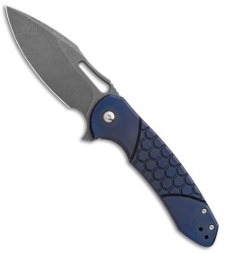 Ferrum Forge Pro Series Fortis 2.0 Flipper Blue Hex Ti (3.5" Stonewash)