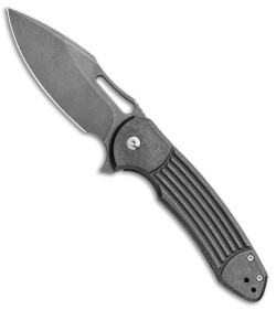 Ferrum Forge Pro Series Fortis 2.0 Flipper Gray Bars Ti (3.5" Stonewash)