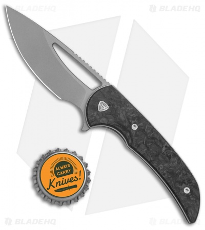 Ferrum Forge Knife Works Mini Archbishop Knife Nitro-V Marbled CF (2.8" SW)