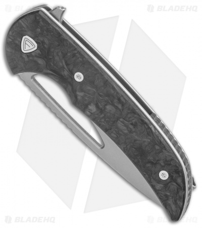 Ferrum Forge Knife Works Mini Archbishop Knife Nitro-V Marbled CF (2.8" SW)