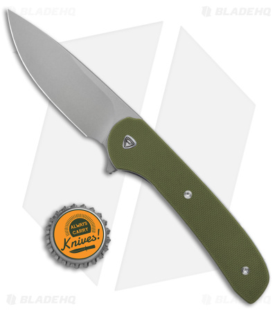 Ferrum Forge Gent 2.0 Knife - Green G-10