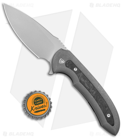 Ferrum Forge Allurus Titanium Frame Lock Knife Marble CF Inlay (3.45" SW)