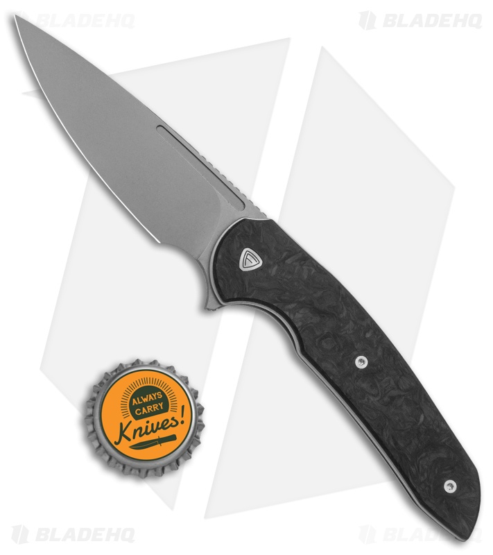 Ferrum Forge Knife Works Stinger Liner Lock Knife Marble Carbon Fiber (3.25" SW)