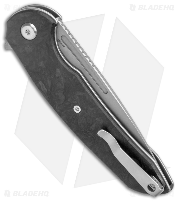 Ferrum Forge Knife Works Stinger Liner Lock Knife Marble Carbon Fiber (3.25" SW)