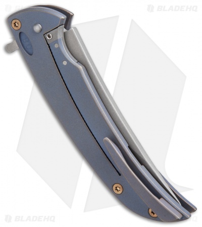 Ferrum Forge Kareb Persian Frame Lock Knife Titanium (3.5" Matte)