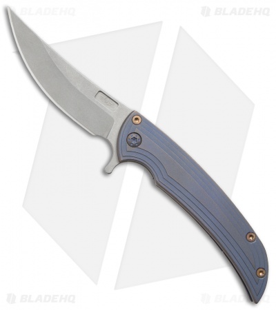 Ferrum Forge Kareb Persian Frame Lock Knife Titanium (3.5" Matte)