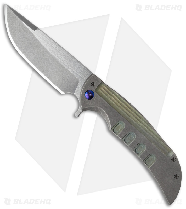 Ferrum Forge Custom Ferrum Forge Custom NGFR Flipper Knife Toxic Green (4