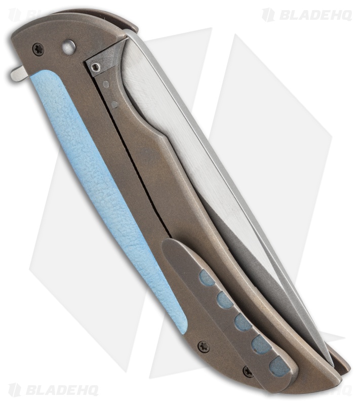 Ferrum Forge Custom Ferrum Forge Custom NGFR Flipper Knife Bronze/Blue (4
