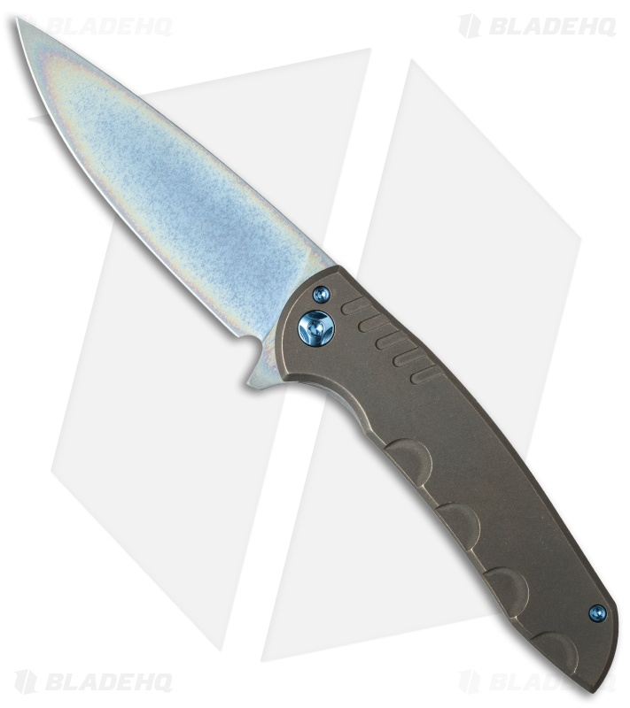 SM-100 チタンニッケル包丁　サバイバルナイフ Ferrum Forge Stinger Flipper Knife Titanium (3.3