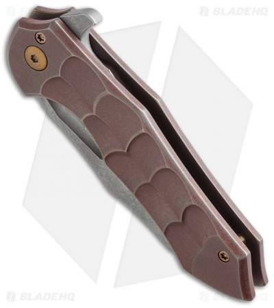 Ferrum Forge + Toxic Blades Kylin Flipper Red Titanium (2.875" SW)