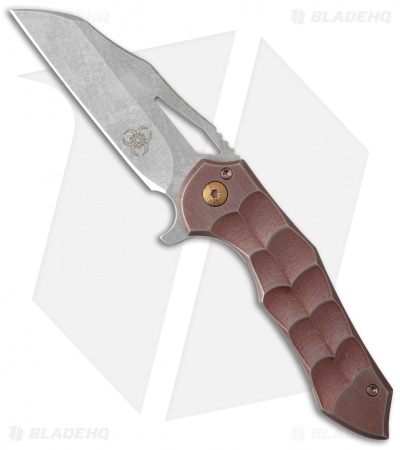 Ferrum Forge + Toxic Blades Kylin Flipper Red Titanium (2.875" SW)