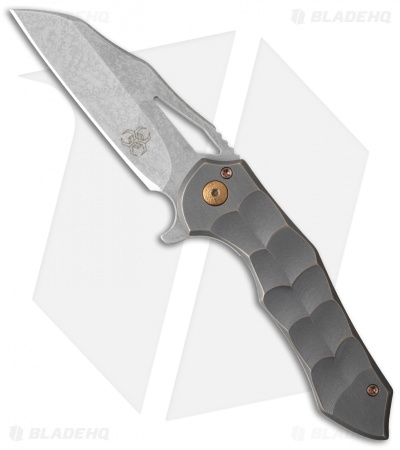 Ferrum Forge + Toxic Blades Kylin Flipper Gray Titanium (2.875" SW)