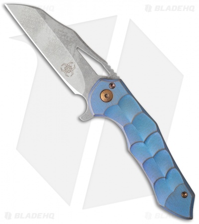 Ferrum Forge + Toxic Blades Kylin Flipper Teal Titanium (2.875" SW)