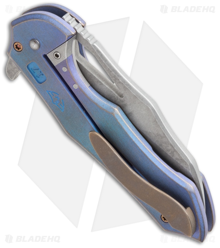 Ferrum Forge + Toxic Blades Kylin Flipper Teal Titanium (2.875" SW)