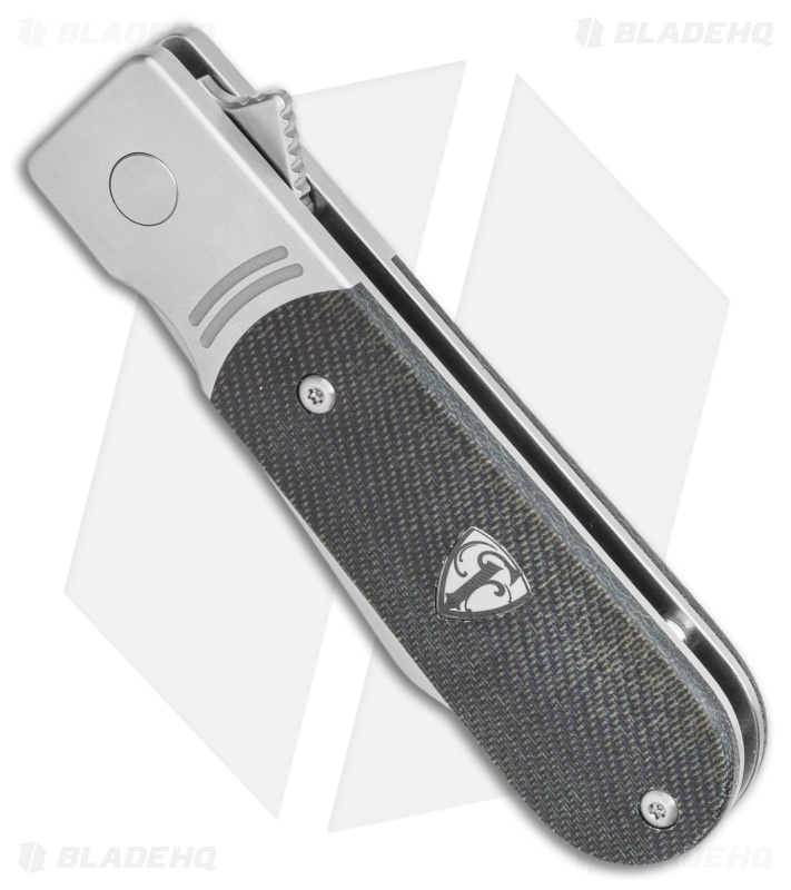 Finch Knives Model 1929 Frame Lock Knife Dark Denim Micarta (2.5" Satin)