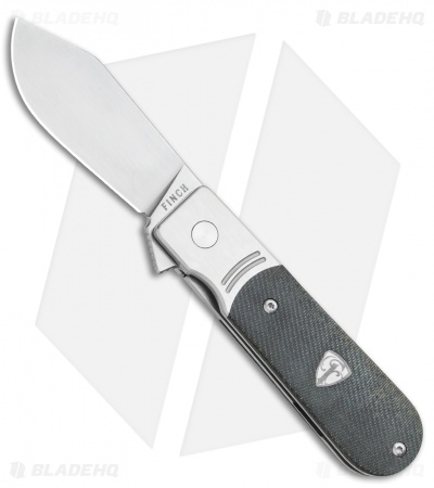 Finch Knives Model 1929 Frame Lock Knife Dark Denim Micarta (2.5" Satin)