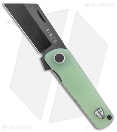 Finch Knife Co. Runtly Liner Lock Knife Ghost G-10  (2.375" Black)